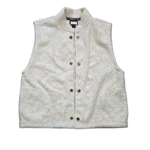 Vintage Outback Trading Company Sherpa Fleece Vest Made‎ in Canada Size L